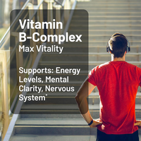Complément alimentaire en gélules molles de vitamine B complexe à spectre complet, vegan, haute puissance, marque privée OEM, pour l'énergie et le soutien du système nerveux