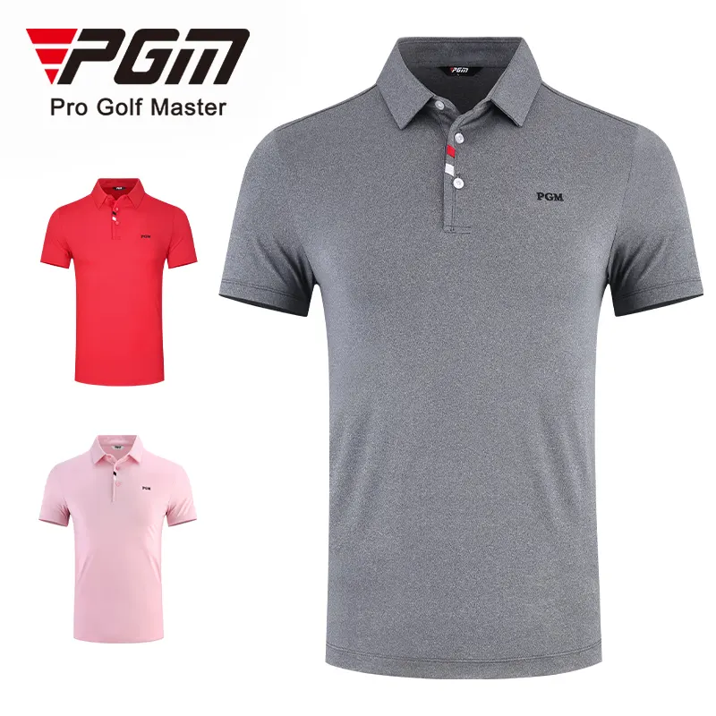 PGM YF441 mens polo golf shirts golf clothing polyester spandex fashion performance golf shirts