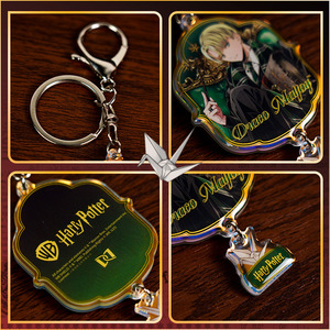 ของแท้จากวอร์เนอร์บราเธอร์สสำหรับมัลฟอยและพวงกุญแจแบบญี่ปุ่นทำจากกาวอีพ็อกซี่สไตล์ลำลอง ผลิตในจีน เหมาะสำหรับเป็นของขวัญ - Product Image 2