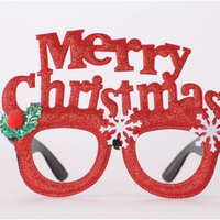 Gafas Decorativas con Temática Navideña, Accesorio de Disfraz para Fiestas de Navidad y Año Nuevo