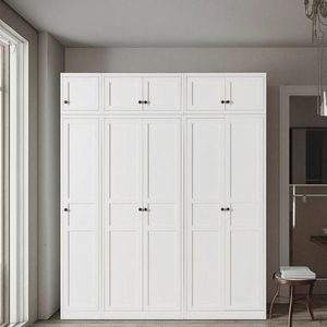 Armoire en acier pliable, armoire en métal avec penderie pour la chambre familiale, meubles d'hôtel - Product Image 1