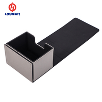 Costume Deux Couches Avec Tiroir Flip Cuir Premium PU Deck Box Coffrets Cadeaux En Gros