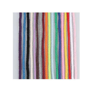 Corde en coton 5 mm 8 brins couleur bricolage <span class=keywords><strong>tapisserie</strong></span> tressée à la main cordon macramé cordon en coton - Product Image 1