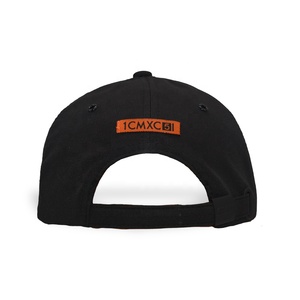 Cappellini Sportivi Personalizzati Economici in Cotone Nero, Stile Street Fashion, con Ricamo a 6 Pannelli, Traspiranti e Impermeabili, Vendita all'Ingrosso - Product Image 3