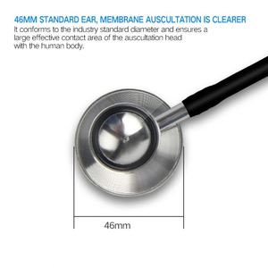 Setoscopio de Cardiología cardiopulmonar Estetoscopio médico de doble cabeza Premium para uso doméstico en hospitales - Product Image 5