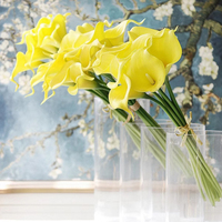 Meistverkaufte Mini Calla-Lilie PU Kunstblume für Weihnachten Hochzeit Abschlussfeier Segnung DIY Heimdekoration Fotografie-Requisiten