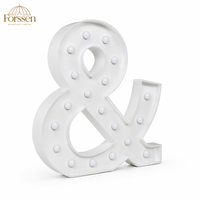 Lettre lumineuse LED blanche Ampersand, grande taille, pour décoration de mariage, fête ou événement
