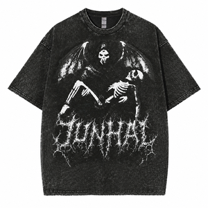 <span class=keywords><strong>T</strong></span>-shirts Homme Personnalisés en Gros, Grammage Lourd, Effet Délavé <span class=keywords><strong>Vintage</strong></span>, Motif <span class=keywords><strong>Voiture</strong></span> de Sport Coucher de Soleil, Coupe Oversize, Décontractés, Manches Courtes - Product Image 2