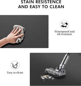 Semi Circle Anti Fatigue Salon <b>Mat</b> Non Slip <b>Waterproof</b> PU Barber Chair Floor <b>Mat</b> for Beauty Salon - Product Image 2