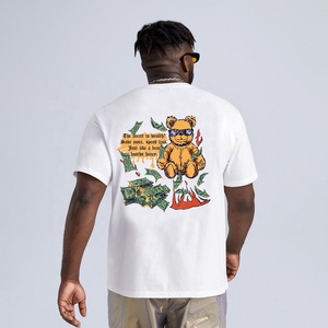 เสื้อยืดคอกลมผู้ชายสไตล์วินเทจเสื้อ100% ผ้าโพลีเอสเตอร์พิมพ์ลายดิจิตอลเสื้อ180ทรงหลวม - Product Image 2