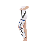Attelle orthopédique réglable à fermeture par bouton pour immobilisation du genou et soutien des fractures en physiothérapie médicale