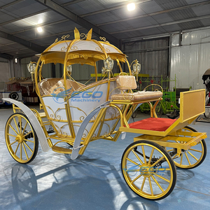 รถม้าไฟฟ้าสไตล์คลาสสิกสุดโรแมนติก 4 ล้อ รถม้าแต่งงานสุดหรูทรงฟักทอง สำหรับการท่องเที่ยว ลดราคาพิเศษ - Product Image 4