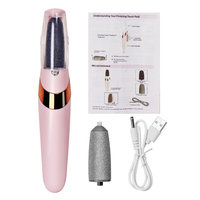 Appareils électriques anti-callosités pour les pieds, baguette de pédicure lissante, éliminateur de callosités électrique rechargeable pour les pieds, kits de pédicure, élimine les peaux sèches
