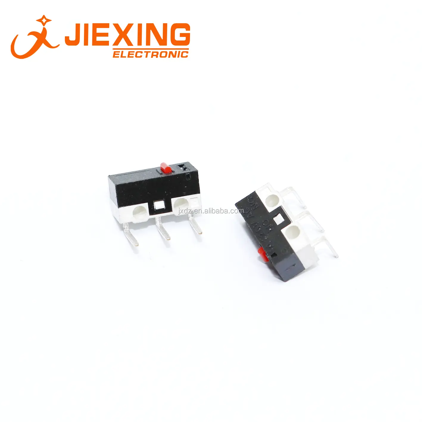 ขนาดเล็ก Micro Switch 3pin Bent pin 1A 125V ขนาดเล็กปุ่มสวิทช์สำหรับแผ่น PCB Mount