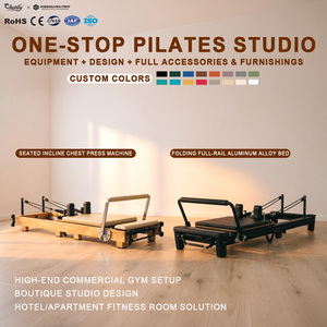 Reformer de Pilates Plegable de Aluminio, Reformer de Pilates Personalizado para Yoga, Reformer de Pilates Profesional para Interiores, para Estudio y Gimnasio - Product Image 1