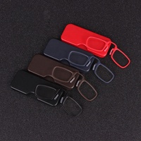 Nouvelles lunettes de lecture portable à clip pour le téléphone TR90 Mini portefeuille lunettes presbytes lunettes pour personnes âgées