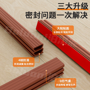Poluoni Self Adhesive Sealing Strip H Shape Soundproof Dustproof Door <b>Window</b> <b>Seal</b> - Product Image 2