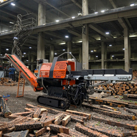 Processeur de bois de chauffage automatique de 20 tonnes/processeur de bois avec piste Produit chaud 2019 Fendeuse de bûches fournie Machine agricole et forestière 530