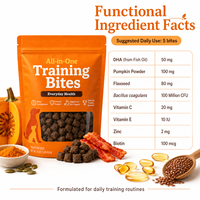 Friandises multifonctionnelles pour l'entraînement des chiens avec DHA, probiotiques et biotine – Formule tout-en-un pour la santé de la peau, du pelage et du cerveau – Sachet de 1 lb