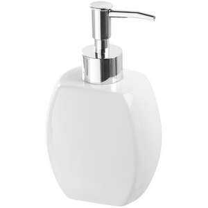 Dispensador de Jabón Doble Paris Grey de 300 ml, Dispensador de Jabón de Manos de Plástico para Baños de Hogar y Hoteles, Bomba Manual para Líquido - Product Image 1