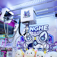 Machine à griffes d'arcade commerciale personnalisée pour la capture de jouets en peluche pour enfants et de poupées, avec fonction de récompense et accepteur de pièces et de billets