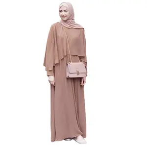 Islamic Ladies Traditional Muslim Clothing Arab Islamic Clothing Thobe Long Dress Solid Color Muslim Dress For Women
