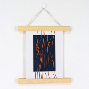 8 inç katı ahşap Marupa ahşap manyetik vida Poster çerçevesi askı sanat tuval asılı duvar dekor için - Product Image 2