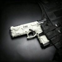 YIERLE Pistolet Lanceur de Flammes en Plastique Anti-Emmêlement, Modèle 3310D, avec Boîte Colorée, pour Enfants de 14 Ans et Plus