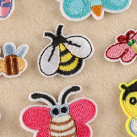 Offre Spéciale mignon insecte thème abeille feutre à la main broderie fer sur animaux abeille patchs pour enfants vêtements