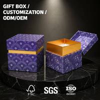 Caja Rígida de Papel Dorada de Lujo Personalizable al por Mayor, Impermeable, con Tapa Abatible y Forro de Esponja, para Set de Regalo de Velas Aromáticas