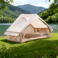 Tente de camping gonflable explosive, légère, quatre saisons, imperméable, une chambre, une porte, grand hublot, tissu Oxford 300D