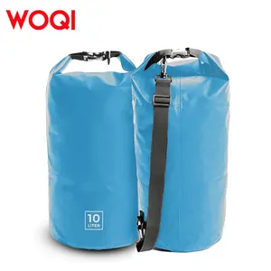 WOQI 10L Floating PVC Waterproof Dry Bag Ocean Bag Backpack Hiking And Swimming Dry Bag