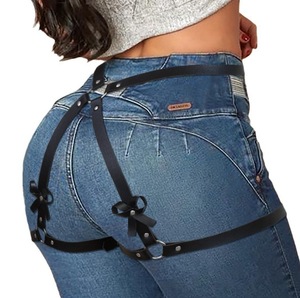 <span class=keywords><strong>Juguetes</strong></span> sexuales para mujeres/hombres, cinturón de ligas negro, ropa interior, productos eróticos, Kit sexual, esposas, correas para las piernas, correas para la cadera, Sexshop - Product Image 6
