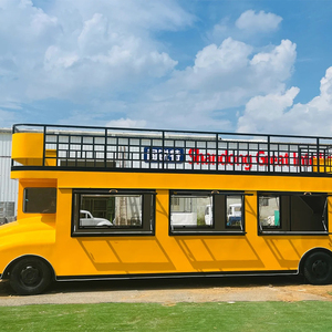 <span class=keywords><strong>Bus</strong></span> de restauration commercial chinois à deux étages de 26 pieds, jaune, chariot mobile de restauration rapide, camion de nourriture de rue - Product Image 2
