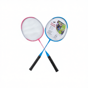 Raquettes de badminton légères en acier pour enfants Hb Sport, 58 cm, ensemble rose et bleu pour les jeux en plein air - Product Image 2