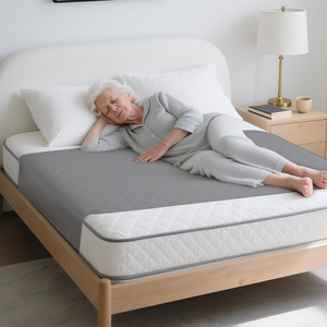 Customized Washable Incontinence Bed Pads Leak Guard Waterproof Reusable <strong>Diapers</strong>/Nappies Pee Pad for <strong>Adult</strong> Grey - Product Image 1