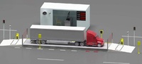 Balances de camions et ponts-bascules à affichage LCD pour les usines de charbon et de matériaux de construction dans les ports et les quais