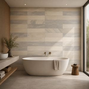 Panel de Mosaico de Mármol Blanco con Codificador Lineal, Tira Decorativa Moderna Resistente al Agua para Paredes de Cocina y Baño - Product Image 6
