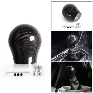 Carbon Fiber Gear <b>Shift</b> <b>Knob</b> 58mm x 50mm Ergonomic Design For Automatic Transmission Cars - Product Image 4
