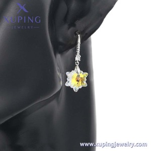 92687 XUPING joyería moda nueva serie de cristal gancho para la oreja moda gran oferta platino plateado color mujeres diario versátil gancho para la oreja - Product Image 6