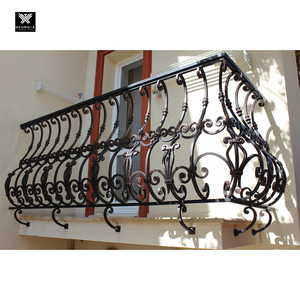 Stylish Wrought Iron Outdoor Window Railings Cast Iron Security Window <strong>Guards</strong> Balcony Decor Exterior for <strong>Houses</strong> - Product Image 3