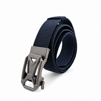 Ceinture tactique pour homme en nylon extensible robuste avec boucle automatique en alliage de zinc à dégagement rapide, personnalisable en usine