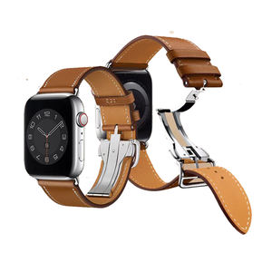 Correa de reloj de cuero Premium para Hermes Apple Watch Ultra 2 cinturón 49mm 46mm 45mm 44mm 42mm 41mm OEM correa de reloj de lujo - Product Image 1