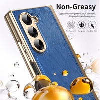 Coque de téléphone pliable en cuir de haute qualité avec logo personnalisable pour Samsung Fold Z4 Business Usage Mobile Phone Pouch Cover Plus Model