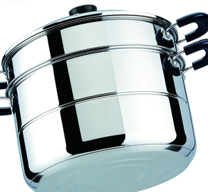 Ensemble <span class=keywords><strong>de</strong></span> casseroles multifonctionnelles en acier inoxydable écologiques compatibles induction et <span class=keywords><strong>gaz</strong></span> avec couvercle en verre - Product Image 4