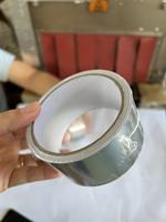 Ruban adhésif en aluminium pour conduits HVAC, avec colle à solvant, ignifuge, papier de support blanc
