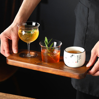 Plateau de dégustation en bois d'acacia à 3 compartiments pour whisky et vin, avec emplacements pour cartes de notes, pour brasserie, distillerie, bar, logo personnalisé au laser