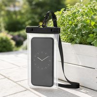 Pochette étanche flottante transparente personnalisée pour téléphone tactile, ensemble de sacs étanches multicolores pour la natation, la randonnée et les voyages