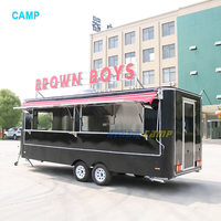 Comercial Street Fast Vending Chariots Coffee Van Remorque alimentaire mobile Boba Tea Food Truck Donut Van