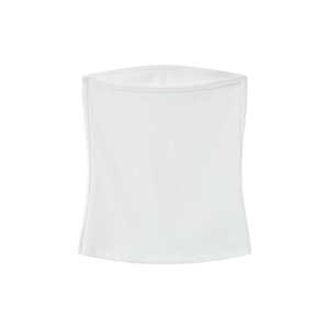 사용자 정의 로고 인쇄 끈이없는 반도 튜브 탑 87% 폴리 아미드 13% Elsatane 단색 니트 여성 자르기 튜브 탑 - Product Image 5